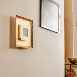 Eco-Light LED-vegglampe Window 32x32 cm, gull| Vegglamper