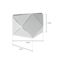 Trio Lighting LED-vegglampe Zandor i hvit, bredde 18 cm Hot