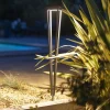 Les Jardins LED-solcellelampe Tinka, grå, 90 cm, jordspyd| Solcellelamper|Utespotter