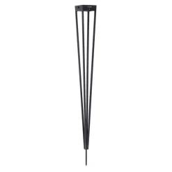 Les Jardins LED-solcellelampe Tinka, grå, 90 cm, jordspyd| Solcellelamper|Utespotter