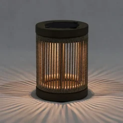 Les Jardins LED-solcellelampe Rop&Strip, grå/beige Hot