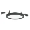 LIGHTME LED-innbyggingslampe Aqua Plano IP44 svart| Downlights|Spotter I Tak
