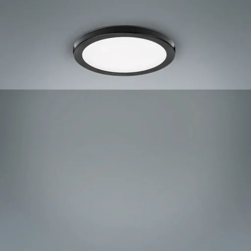 LIGHTME LED-innbyggingslampe Aqua Plano IP44 svart| Downlights|Spotter I Tak