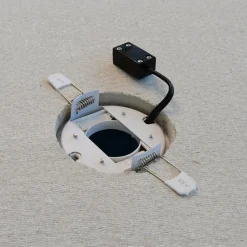 LIGHTME LED-innbyggingslampe Aqua Plano IP44 svart| Downlights|Spotter I Tak
