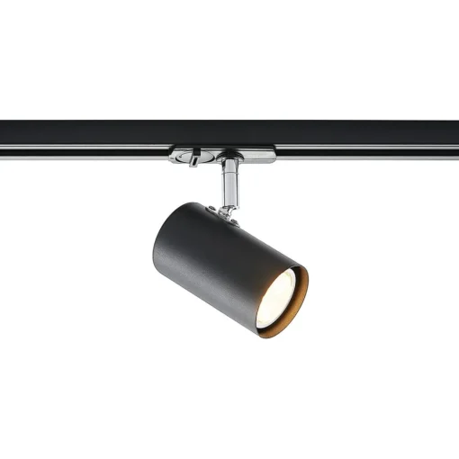Lindby 1 lyskilde skinnesystem Linaro, GU10, 10 lyskilder, svart| Skinnesystem