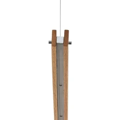 Lindby Alimara LED-hengelampe i tre, tre, lengde 138 cm Discount