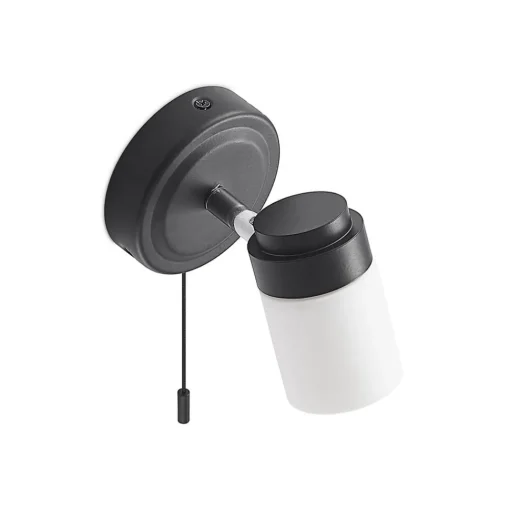Lindby Alimari vegglampe, svart| Design- Og Hotellbelysning|Vegglamper