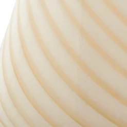 Lindby Andriana bordlampe, gul/hvit, glass, Ø 15 cm Sale