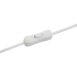 Lindby Andriana bordlampe, gul/hvit, glass, Ø 15 cm Sale