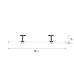 Lindby Arwyn LED-speillampe, svart| Vegglamper