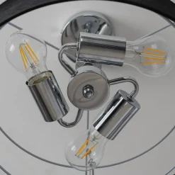 Lindby Ayvira taklampe, svart, gull Best