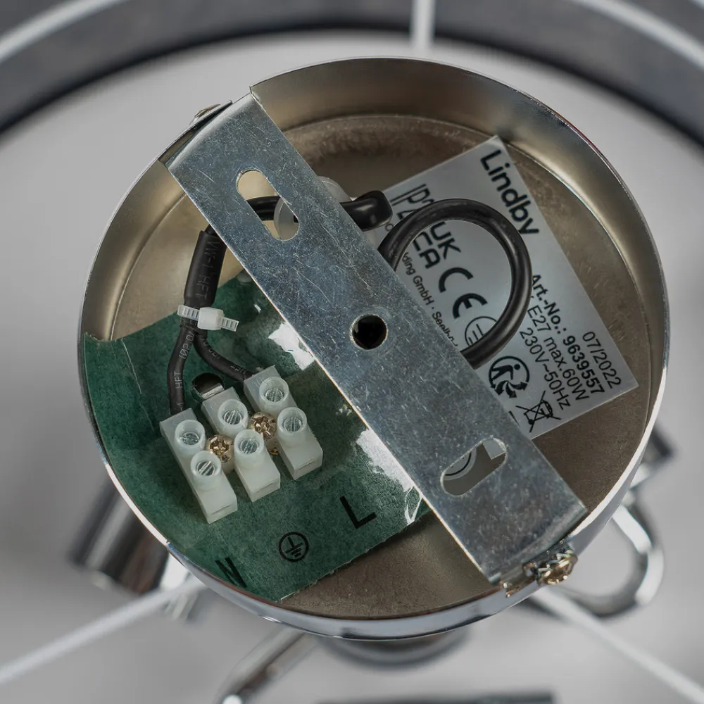 Lindby Ayvira taklampe, svart, gull Best