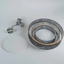 Lindby Ayvira taklampe, svart, gull Best