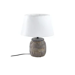 Lindby bordlampe Aelith, Ø 30 cm, grå, keramikk, E27| Bordlamper