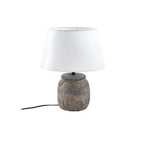 Lindby bordlampe Aelith, Ø 30 cm, grå, keramikk, E27| Bordlamper
