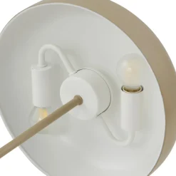 Lindby bordlampe Edion, beige, metall, 45 cm Hot