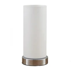 Lindby bordlampe Elianna, hvit, glass, 24 cm, dimbar, E14 Online