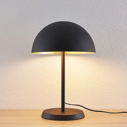 Lindby bordlampe Idalene, høyde 51 cm, svart, metall New