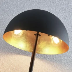 Lindby bordlampe Idalene, høyde 51 cm, svart, metall New