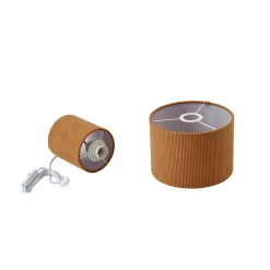 Lindby bordlampe Jone, lysebrun, tekstil, 30 cm høy, E27 Sale