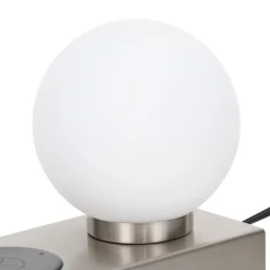 Lindby bordlampe Junis, nikkel, ladefunksjon Sale