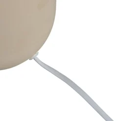 Lindby bordlampe Lennes, beige, glass, Ø 20 cm| Bordlamper