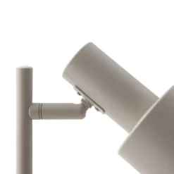 Lindby bordlampe Ovelia, beige, metall, E27| Kontorbelysning|Bordlamper