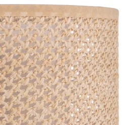 Lindby bordlampe Soula, Ø 20 cm, beige, plast, E27| Bordlamper