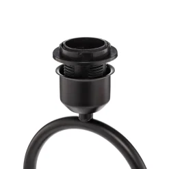 Lindby bordlampe Yaelle, 50 cm høy, rotting, svart, E27 Hot