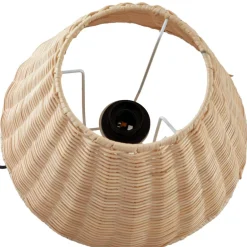 Lindby bordlampe Zyralia, trefarget, rotting, Ø 30 cm| Bordlamper