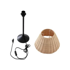 Lindby bordlampe Zyralia, trefarget, rotting, Ø 30 cm| Bordlamper