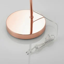 Lindby buelampe Lennart, kobber, høydejusterbar, E27 Online