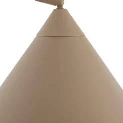 Lindby buelampe Triangolo, beige, høyde 195 cm, metall, E27