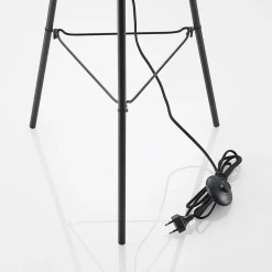 Lindby Canyana gulvlampe, 139 cm, natur, rotting, stativ| Gulvlamper