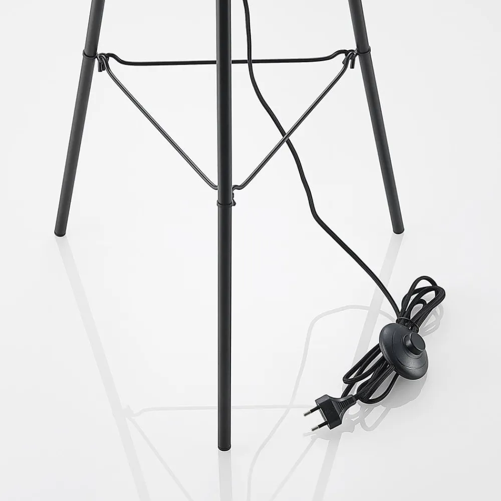 Lindby Canyana gulvlampe, 139 cm, natur, rotting, stativ| Gulvlamper