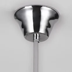 Lindby Casparia lysekrone, kromfarget, krystall, E14