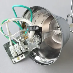 Lindby Casparia lysekrone, kromfarget, krystall, E14