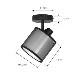 Lindby Chizoma downlight 1 lyskilde med skjerm| Spotter I Tak