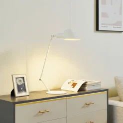 Lindby Corali bordlampe, hvit, metall, høyde 64 cm Clearance