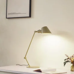 Lindby Corali bordlampe, lysegrønn, metall, høyde 64 cm Outlet