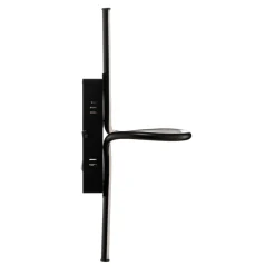 Lindby Divola LED-vegglampe, stepdim, svart