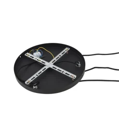 Lindby Doroteo hengelampe, 3 lyskilder, grønn/amber/grå, glass| Pendellamper