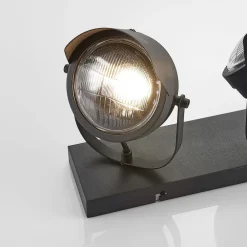 Lindby downlight Henega, 52 cm, svart, 3 lyskilder Best