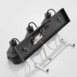 Lindby downlight Henega, 52 cm, svart, 3 lyskilder Best