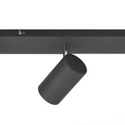 Lindby downlight Joffrey, 116 cm, svart, 6 lyskilder, GU10| Spotter I Tak|Taklamper