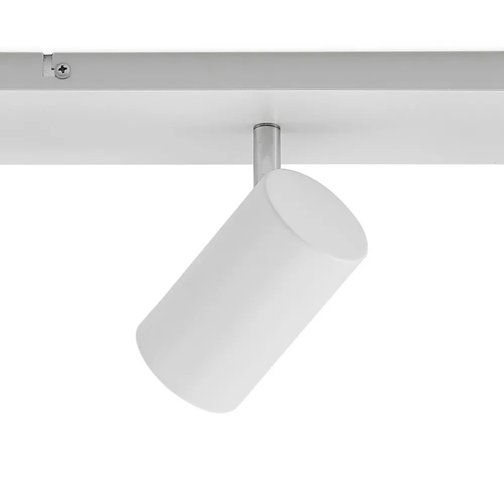 Lindby downlight Joffrey, 116 cm, hvit, 6 lyskilder, GU10 Hot