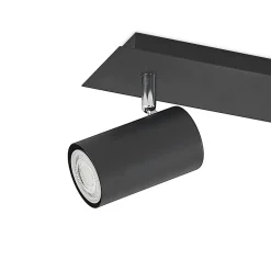 Lindby downlight Joffrey, 70 cm, svart, 4 lyskilder, GU10 Hot