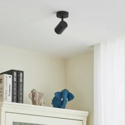 Lindby downlight Jorell, svart, 13 cm, 1 lyskilde, GU10| Design- Og Hotellbelysning|Kontorbelysning