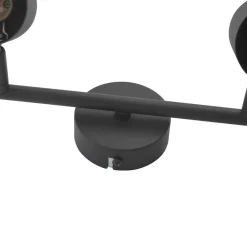 Lindby downlight Jorell, svart, 31 cm, 2 lyskilder, GU10 Online