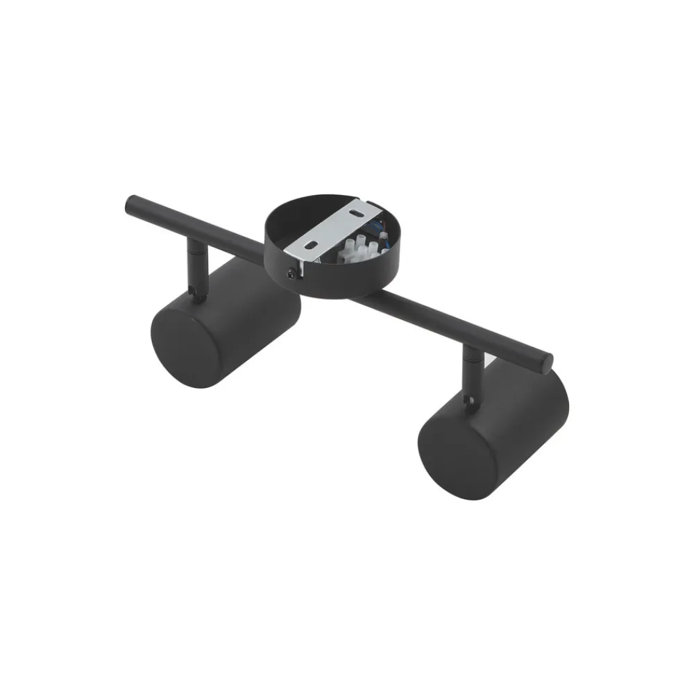 Lindby downlight Jorell, svart, 31 cm, 2 lyskilder, GU10 Online